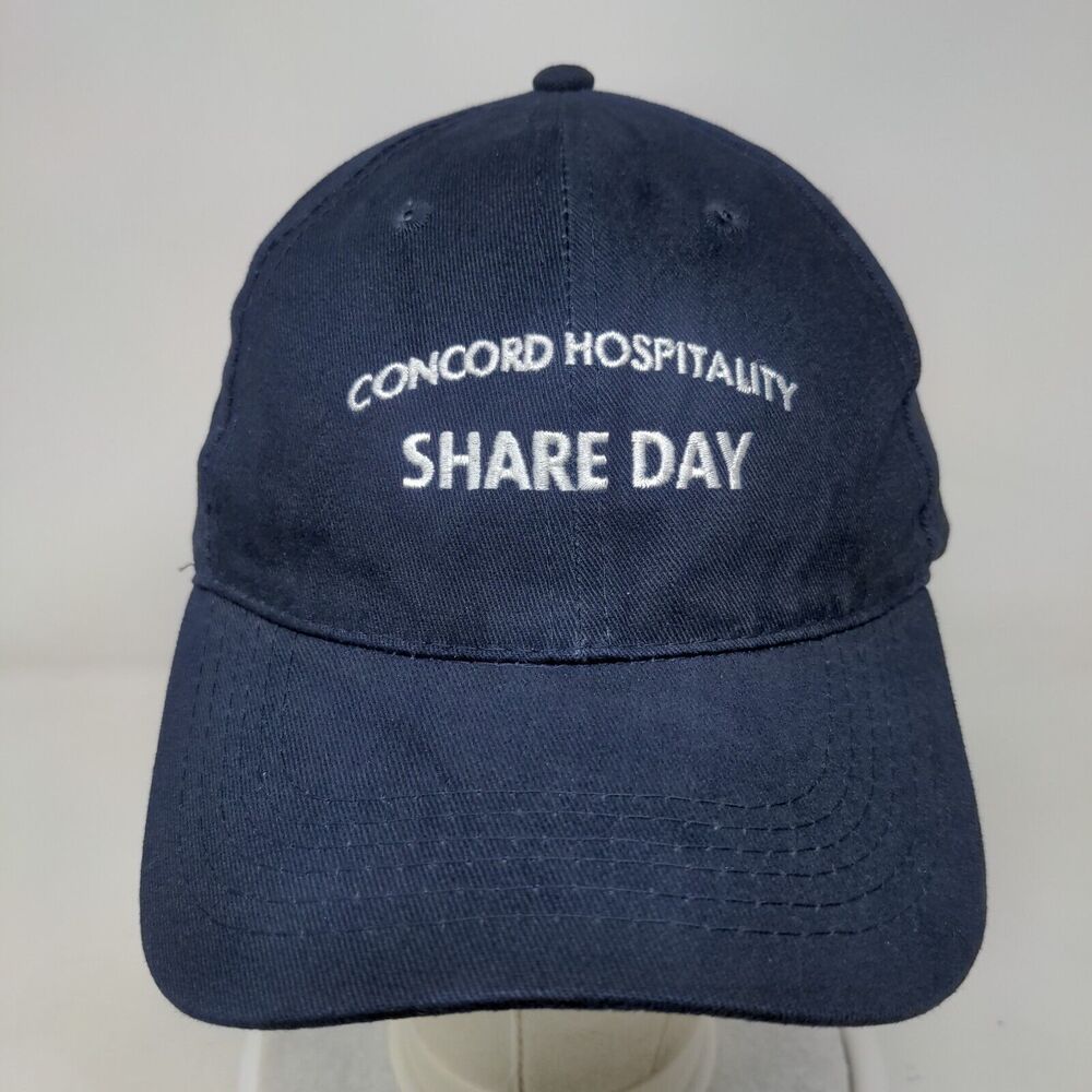 Concord Hospitality Share Day Strapback Hat Blue One Size 6 Panel Apollo - Picture 2 of 7